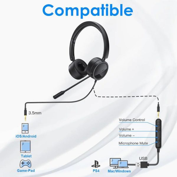 New Bee H360 USB Computer Headset - Image 5