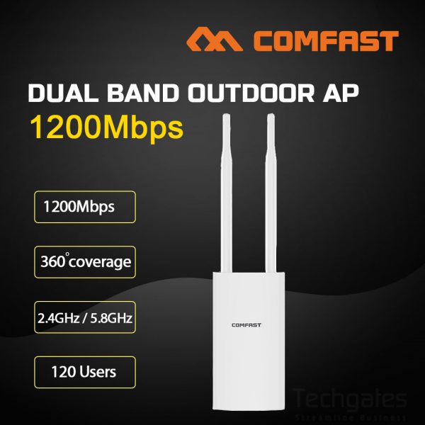 COMFAST CF-EW72 V2 High Performance 1200Mbps Dual Band Outdoor WIFI Access Point